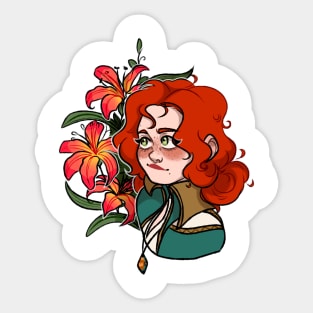 Triss Merigold and lilia Sticker